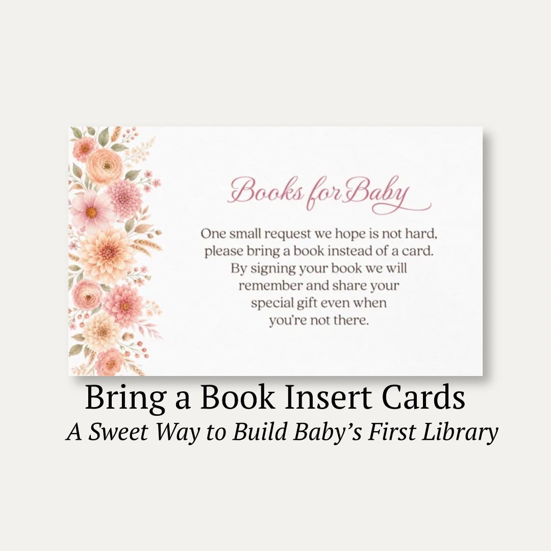 Autumn Baby in Bloom Bring a Book Card