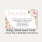 It's A Girl Floral Bring a Book Card