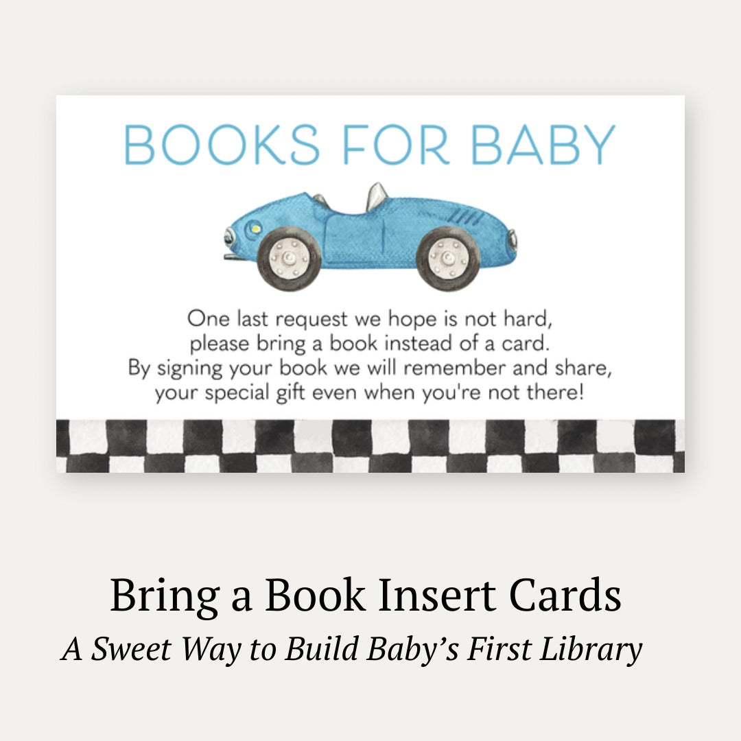 Race Car Baby Bring a Book Card