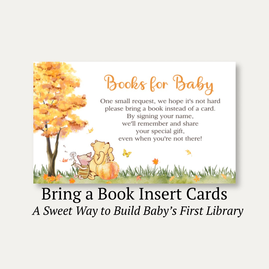 Autumn Winnie Bring a Book Card