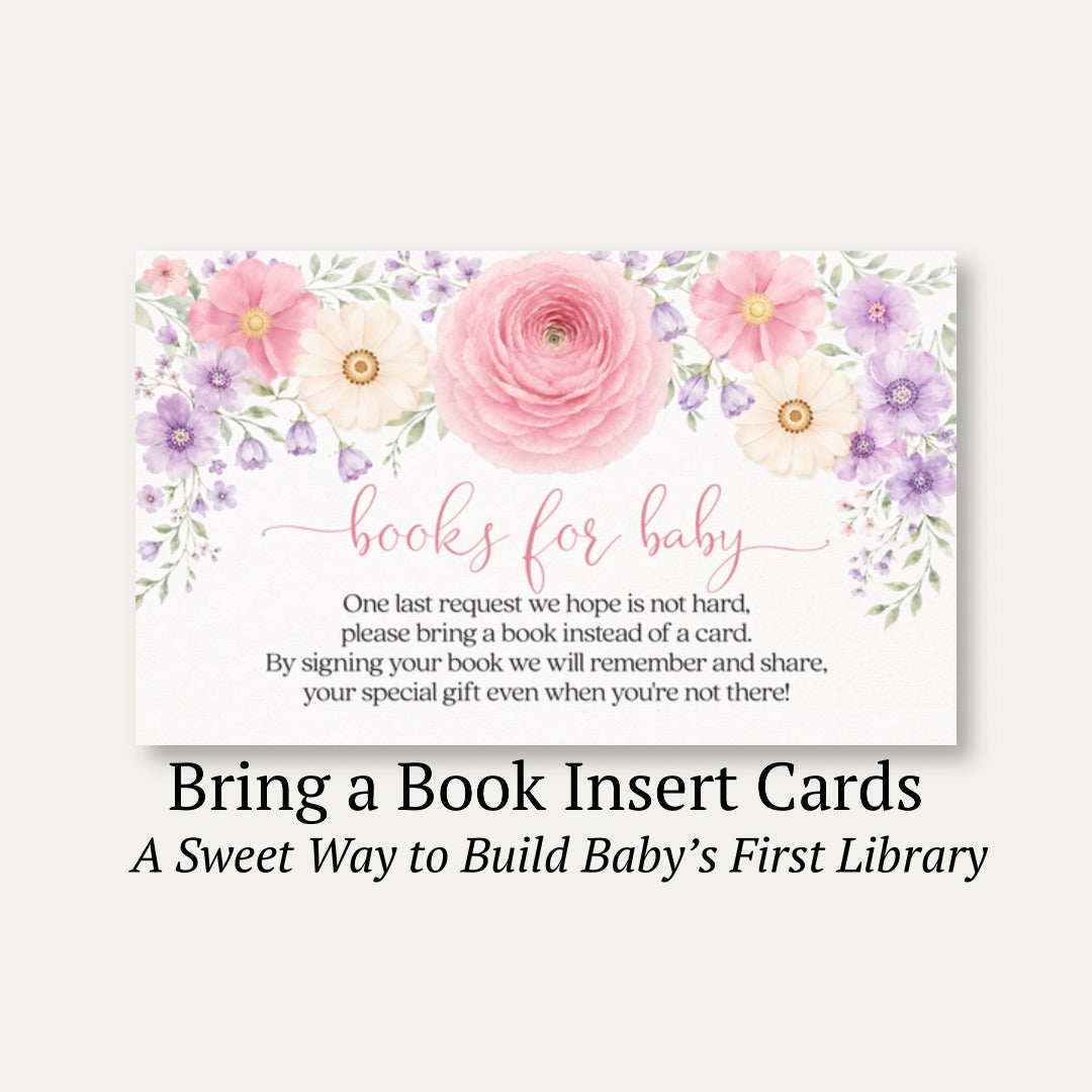Baby in Bloom Bring a Book Card