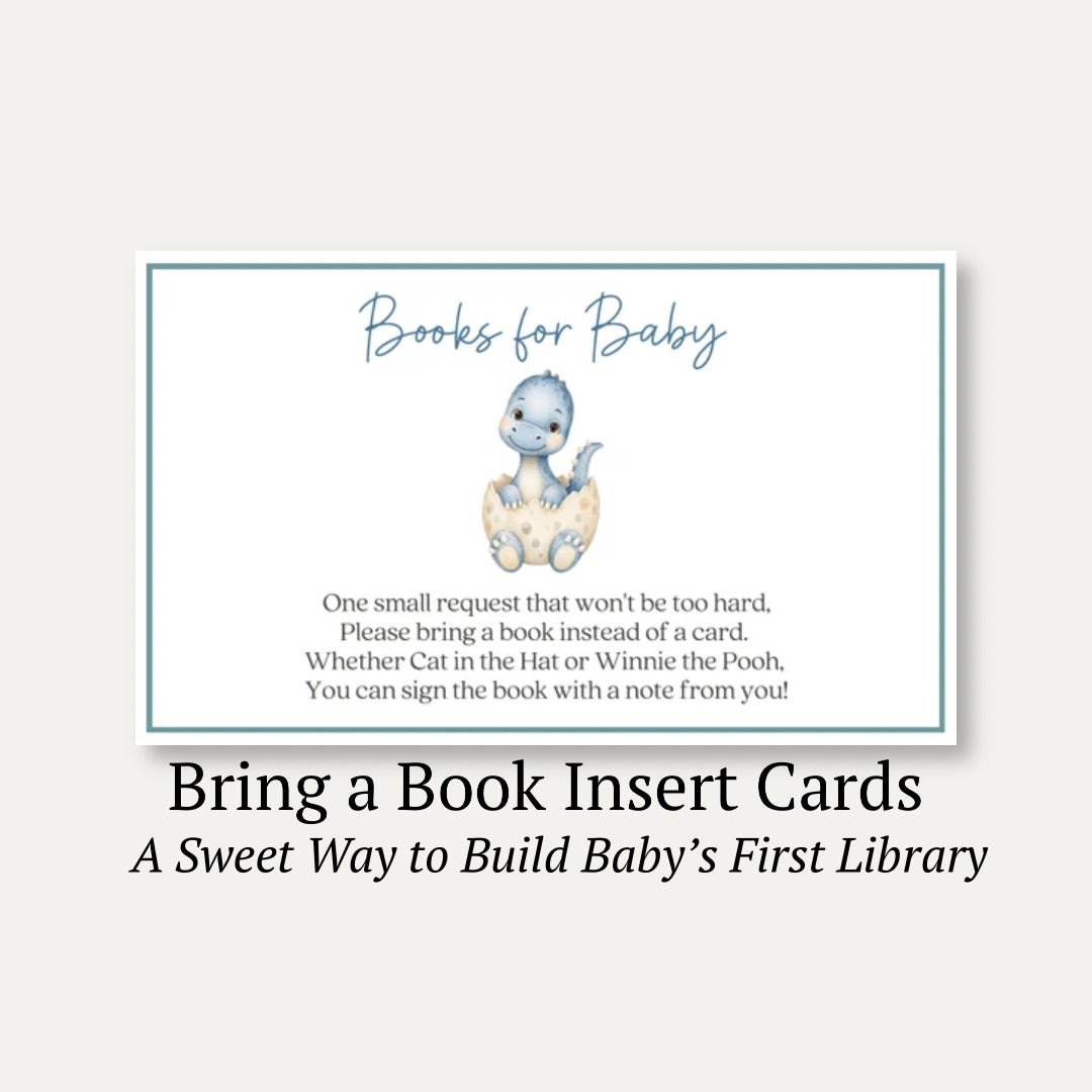 Dinosaur Bring a Book Card