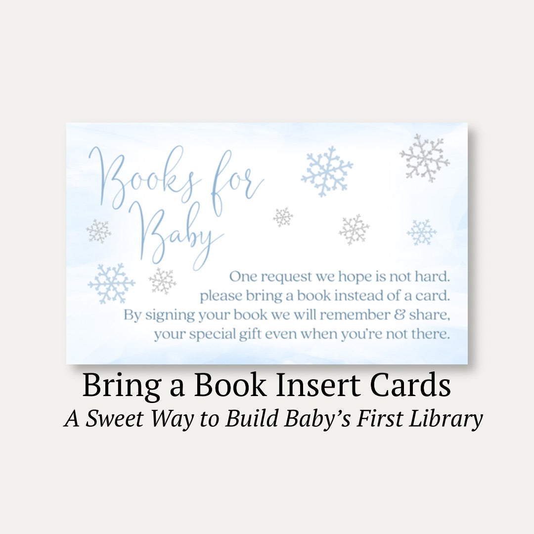 Little Snowflake Blue Bring a Book Card