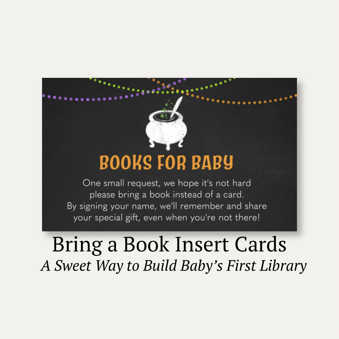 Baby Brewing Cauldron Bring a Book Card