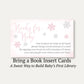 Little Snowflake Pink Bring a Book Card