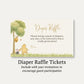 Winnie the Pooh Classic Diaper Raffle Ticket