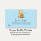 Simply Winnie Blue Diaper Raffle Ticket
