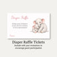 Little Peanut Girl Diaper Raffle Ticket