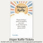 Here Comes the Son Diaper Raffle Ticket