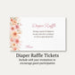 Autumn Baby in Bloom Diaper Raffle Ticket