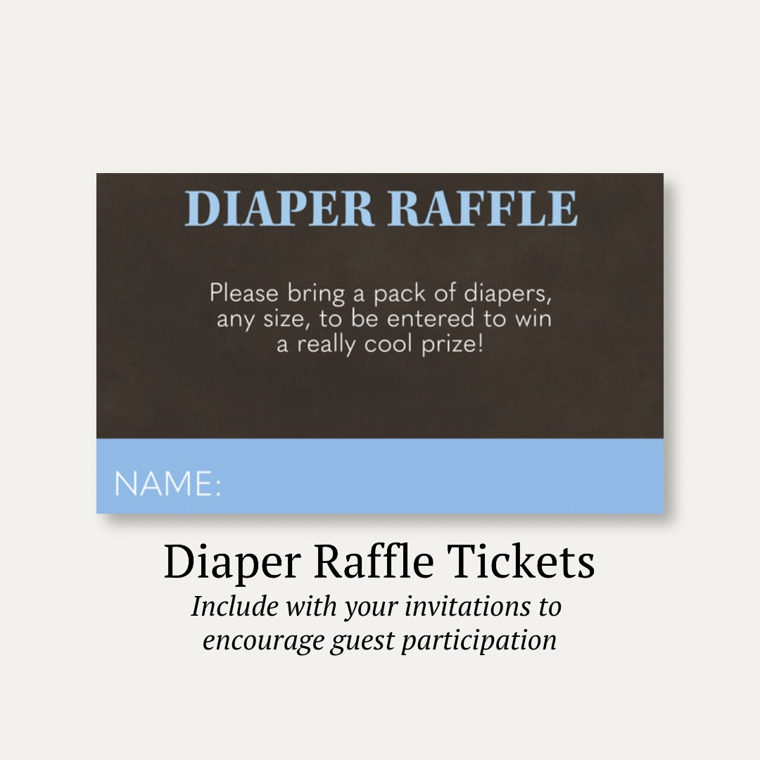 Beer and Diaper Diaper Raffle Ticket
