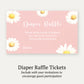 Daisy Baby Diaper Raffle Ticket