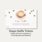 A Baby Latte is Brewing Diaper Raffle Ticket