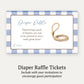 Cowboy Baby Diaper Raffle Ticket
