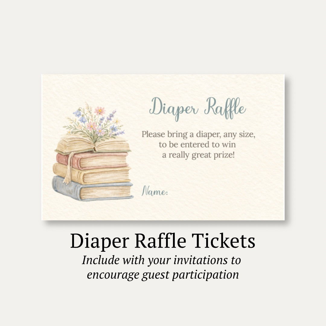 A New Chapter Diaper Raffle Ticket