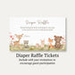 Boho Woodland Diaper Raffle Ticket