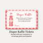 She's Ready to Pop Diaper Raffle Ticket