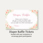 Bunny Baby Diaper Raffle Ticket