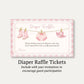 Cowgirl Baby Diaper Raffle Ticket