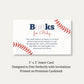Baseball Baby Bring a Book Card