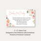 It's A Girl Floral Bring a Book Card