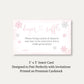 Little Snowflake Pink Diaper Raffle Ticket