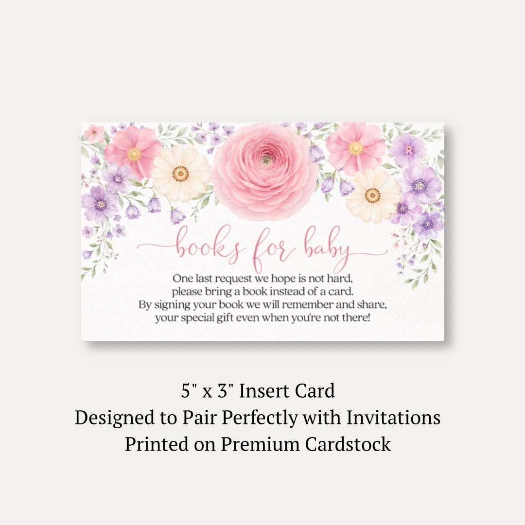 Baby in Bloom Bring a Book Card
