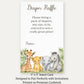Jungle Safari Diaper Raffle Ticket