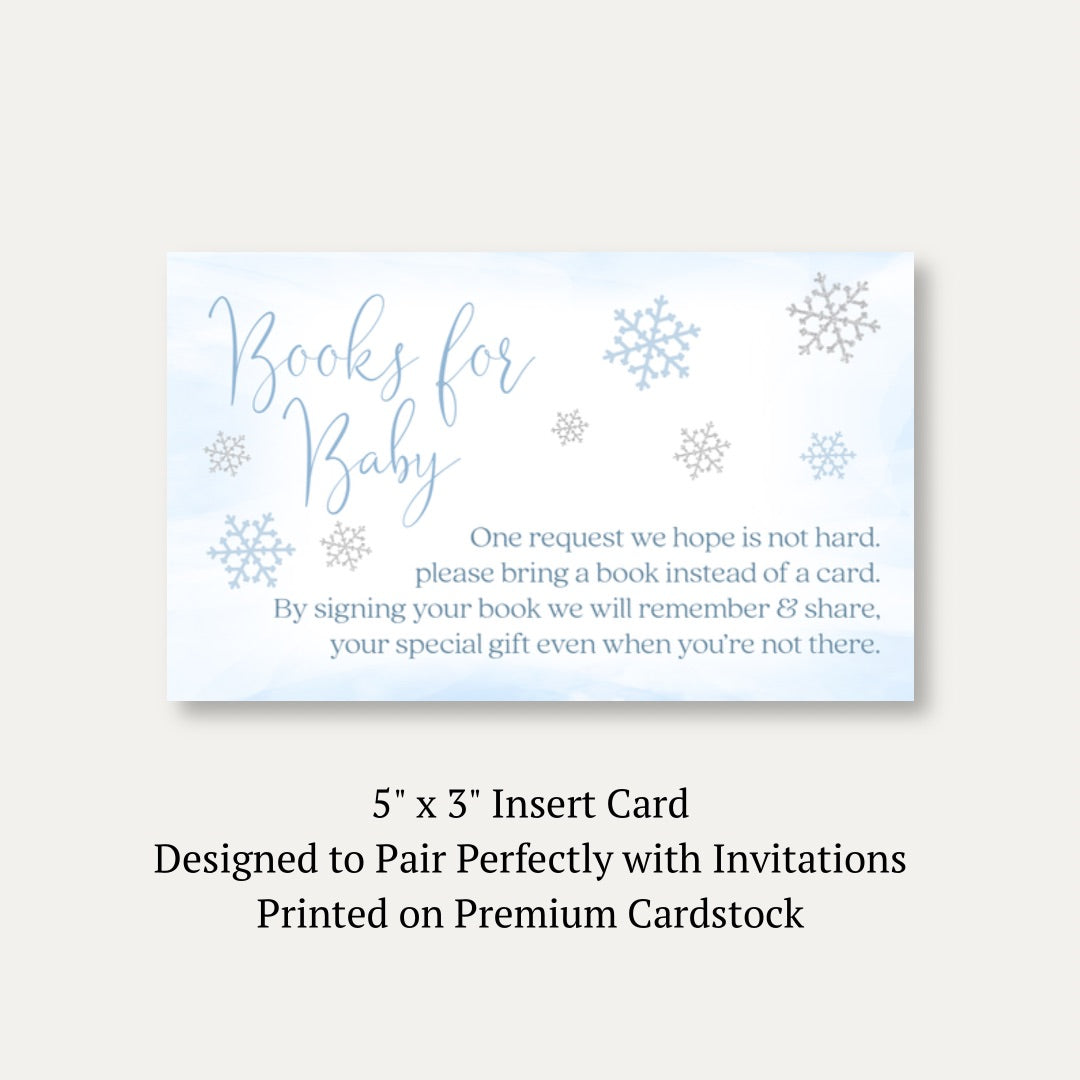 Little Snowflake Blue Bring a Book Card