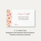 Autumn Baby in Bloom Diaper Raffle Ticket