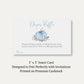 Painted Pumpkin Blue Diaper Raffle Ticket