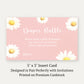 Daisy Baby Diaper Raffle Ticket