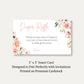 It's A Girl Floral Diaper Raffle Ticket