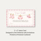 Cowgirl Baby Diaper Raffle Ticket