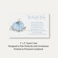 Painted Pumpkin Blue Bring a Book Card