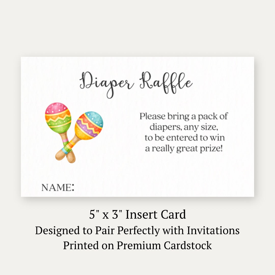 Fiesta Baby Diaper Raffle Tickets
