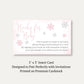 Little Snowflake Pink Bring a Book Card