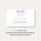 Pink Bow Baby Diaper Raffle Ticket