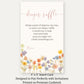 Wildflower Baby Diaper Raffle Ticket