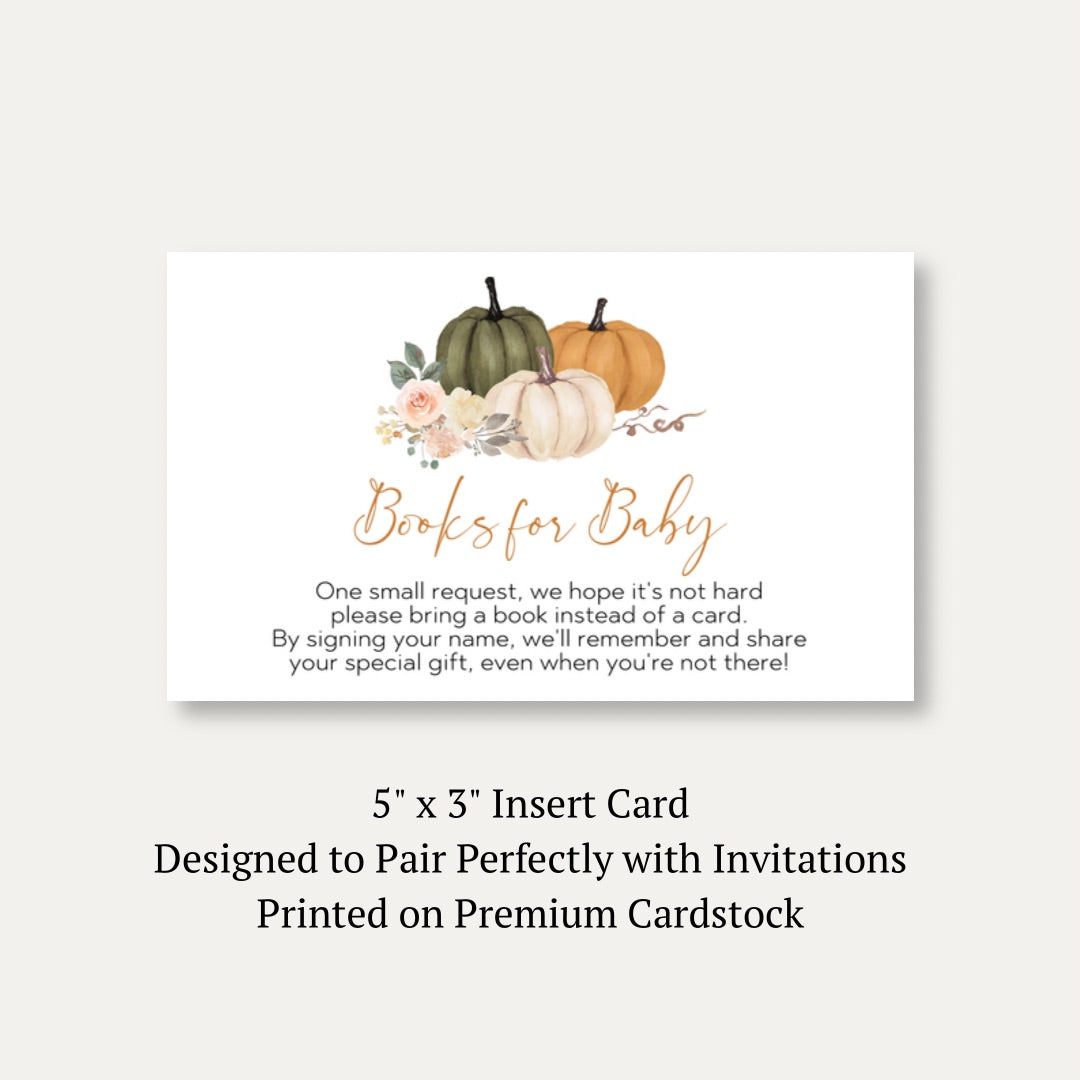 Sage Pumpkin Bring a Book Card