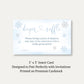 Little Snowflake Blue Diaper Raffle Ticket