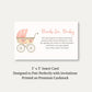 Pink Vintage Carriage Bring a Book Card