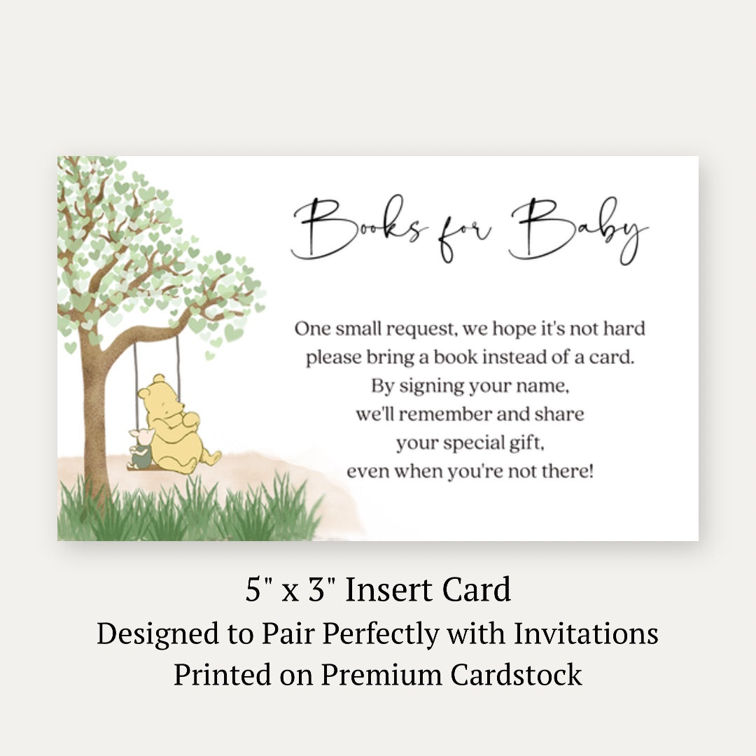 Winnie Horizontal Bring a Book Card