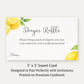 Lemon Baby Shower Diaper Raffle Ticket