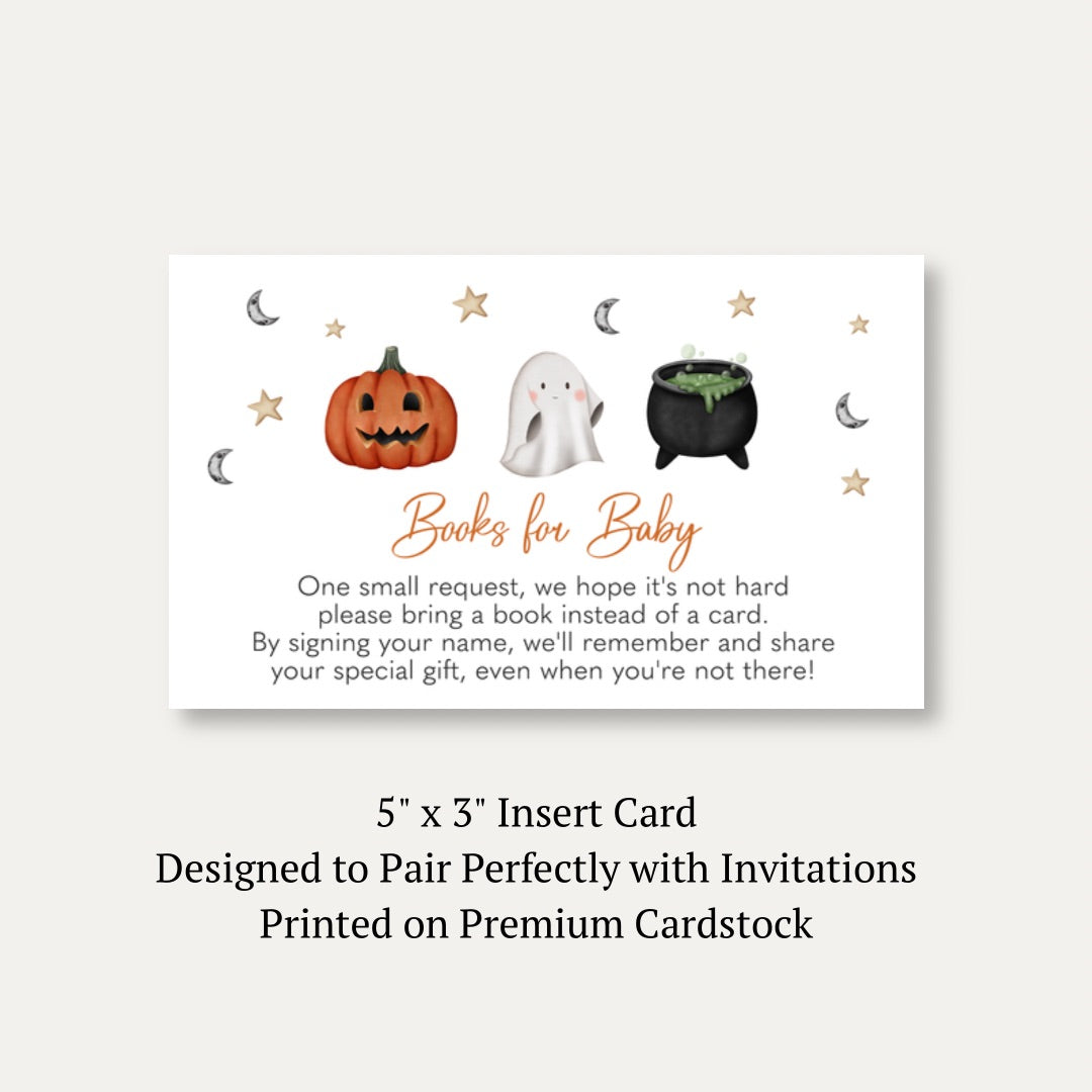 Little Boo Bring a Book Card (White Collection)