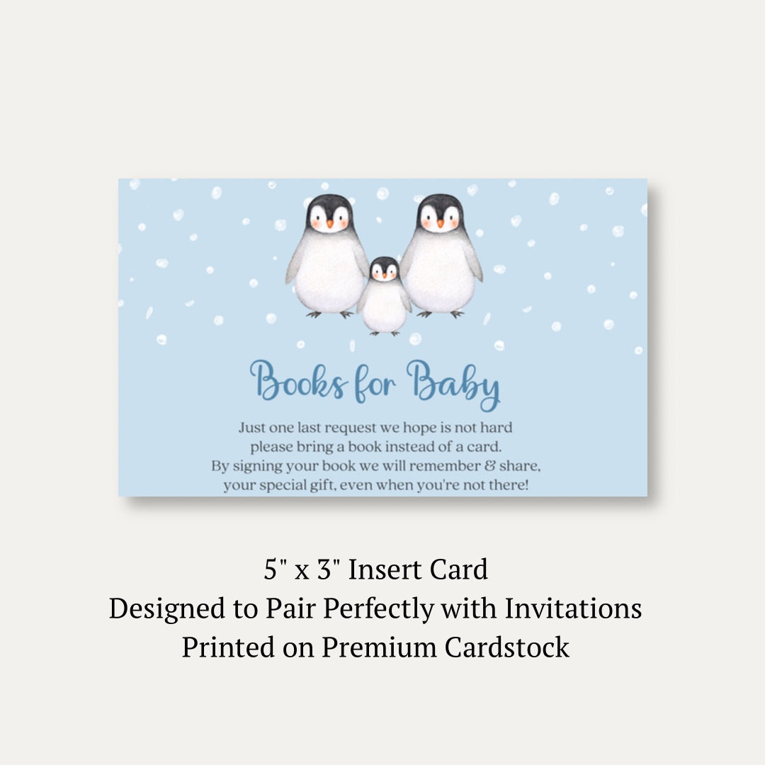 Penguin Bring a Book Card