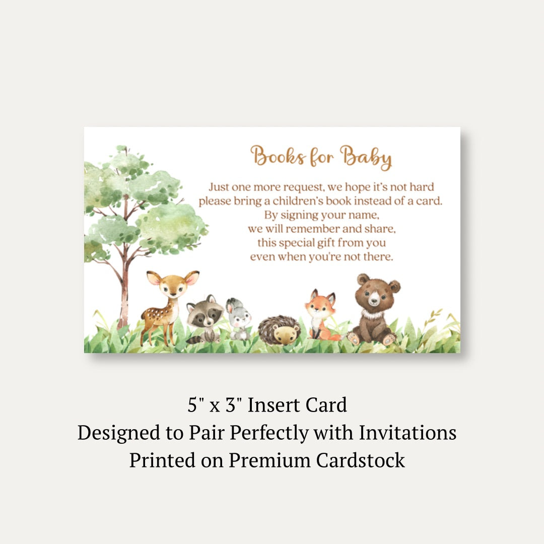 Forest Friends Bring a Book Card
