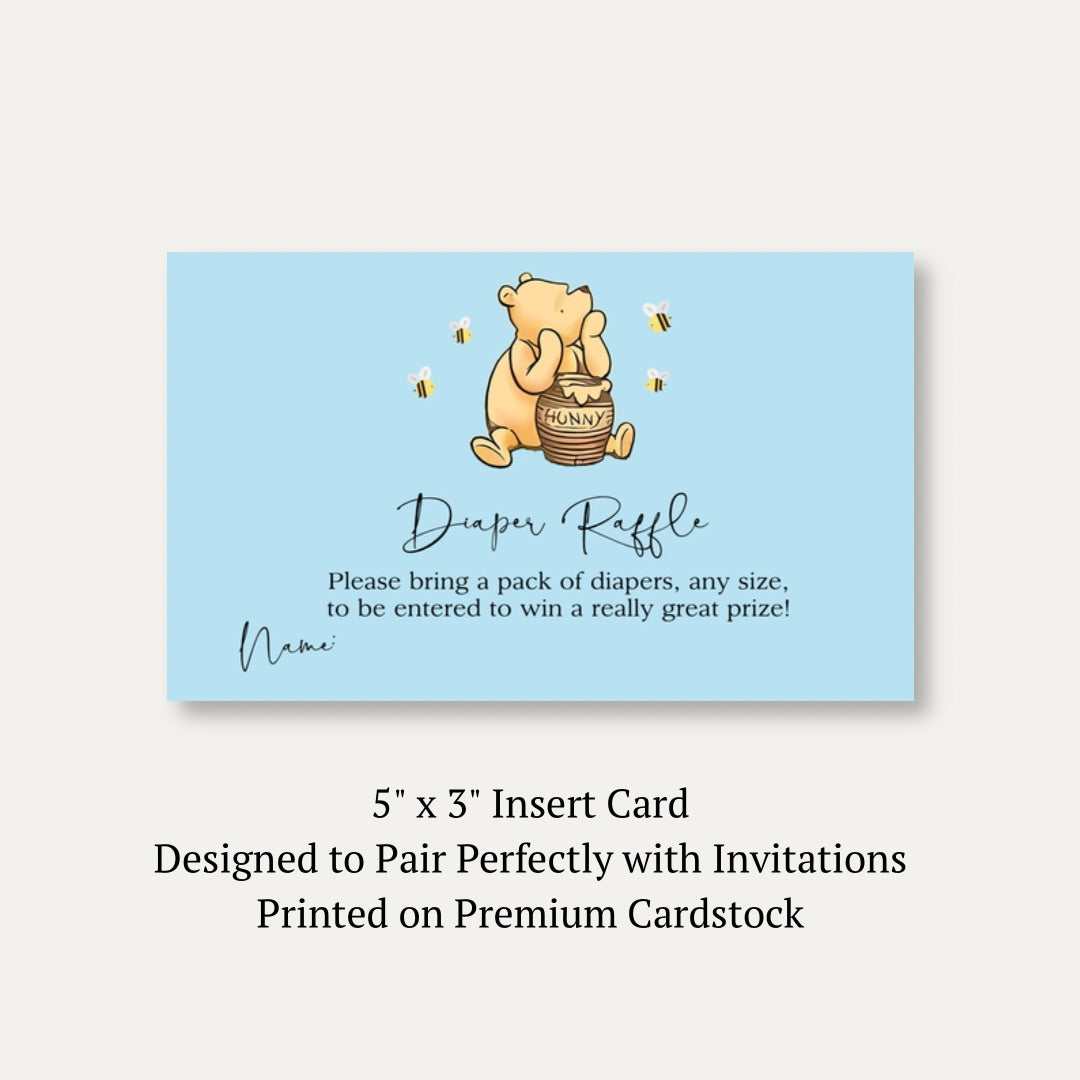 Simply Winnie Blue Diaper Raffle Ticket