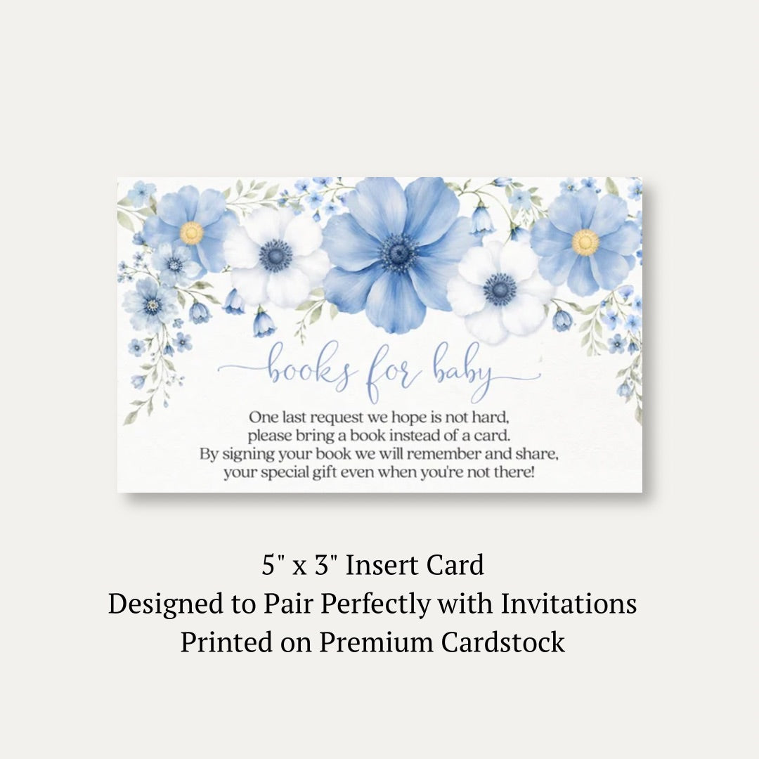 Baby in Bloom Boy Bring a Book Card