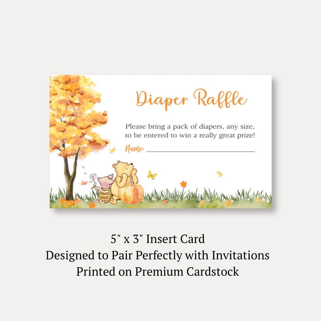 Autumn Winnie Diaper Raffle Ticket